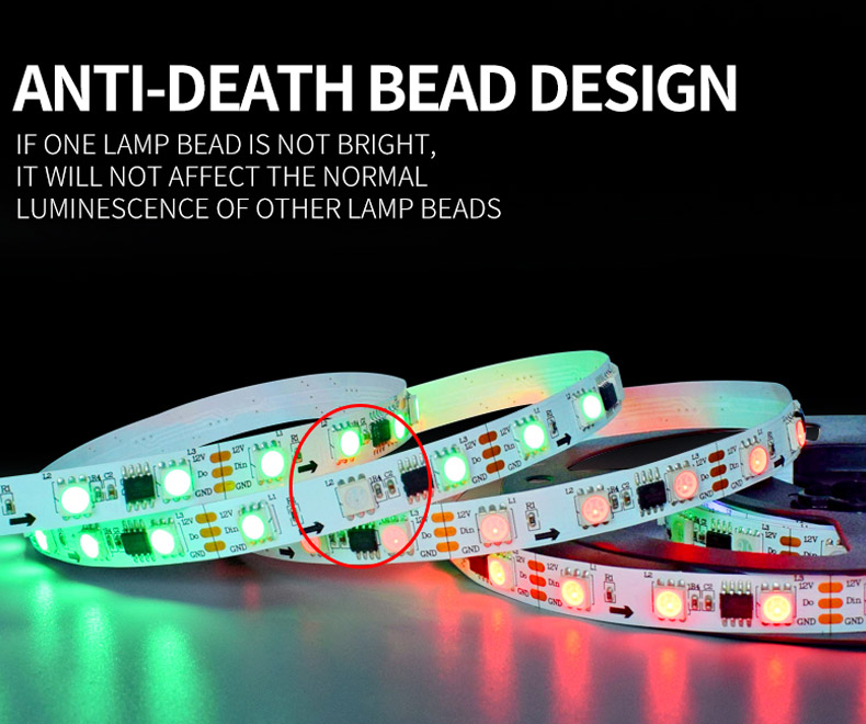 12V SMD 5050 RGB LED Strip Lights