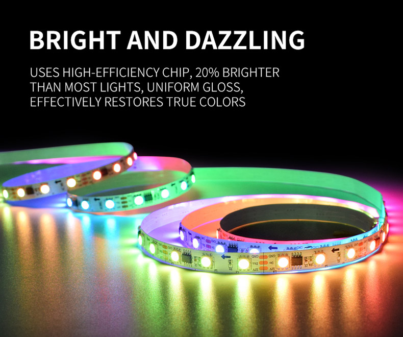 RGB LED Color Chasing Tape Light 