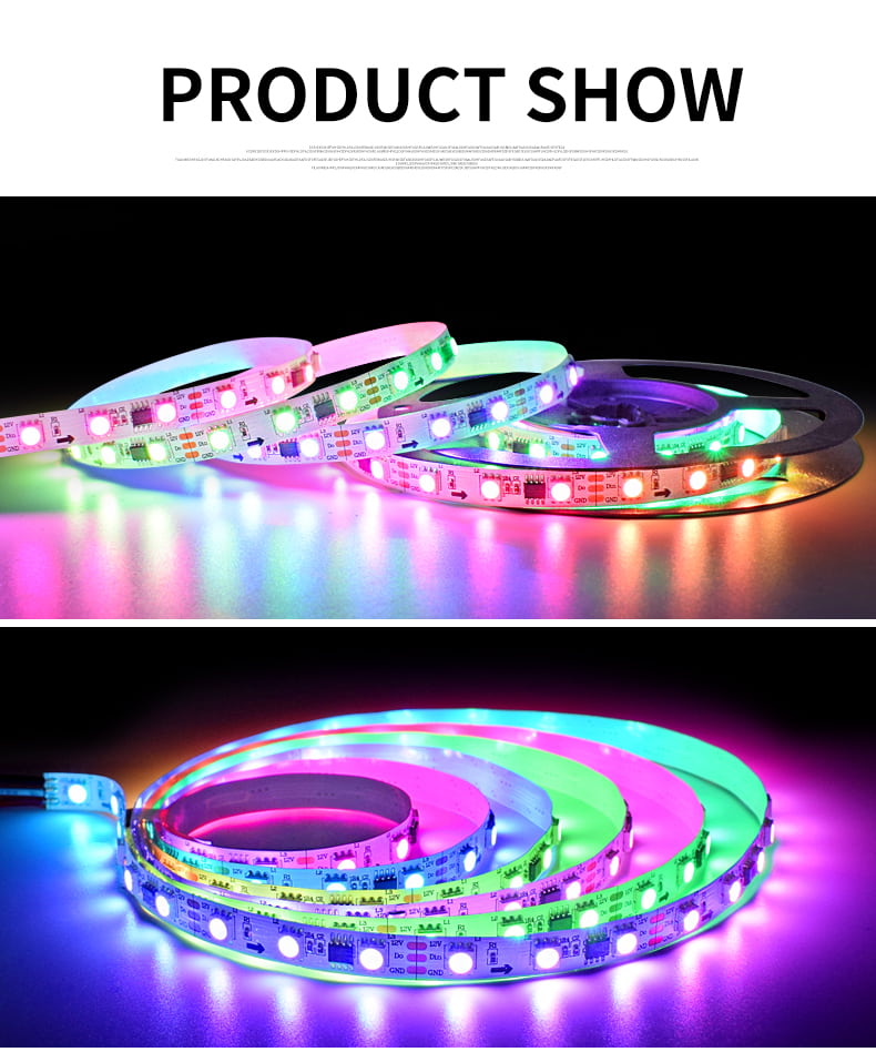 RGB Color-Changing LED Strip Lights