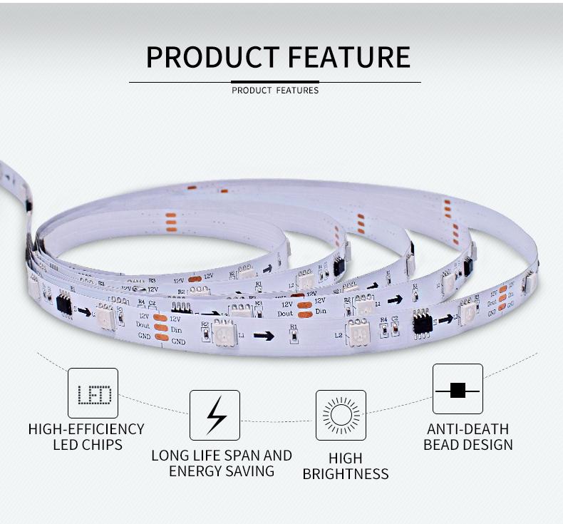 high brightness 5050RGB LED strip light