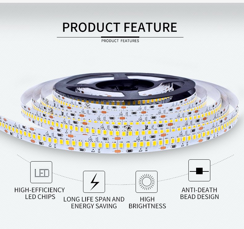 Long-Lasting LED Strip 224 LEDs/M