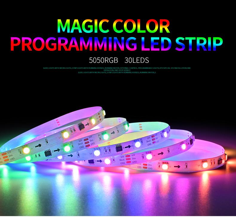 5050RGB 30LEDs magic color strip light