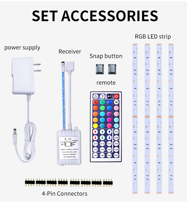 Led Strip 5050 Rgb Light Bar Set