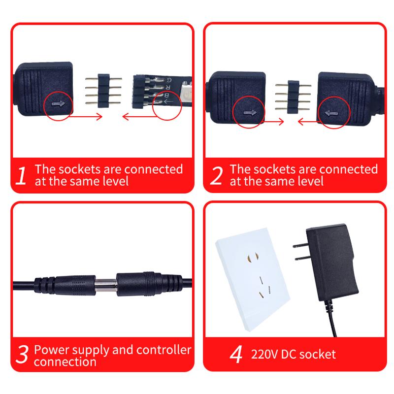 5050 RGB LED Strip Lights Kit