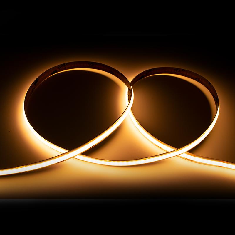 12V 24V COB LED strip 320 LEDs/m 8mm IP20 to IP68 multiple ratings