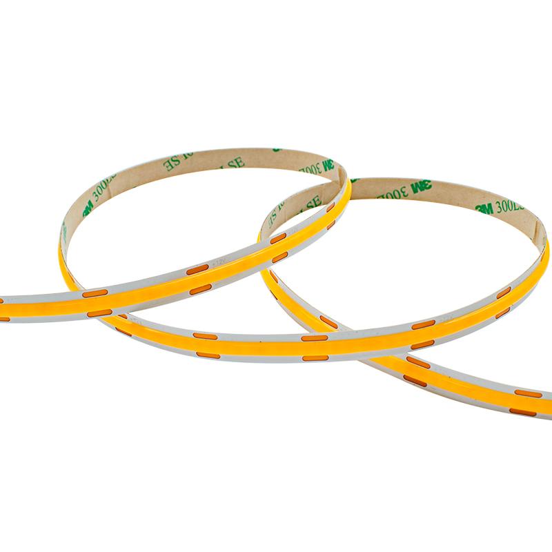 12V 24V COB LED strip 320 LEDs/m 8mm IP20 to IP68 multiple ratings